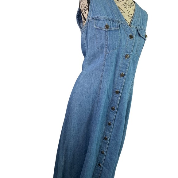 Denim Blue Midi Dress - Picture 5 of 8